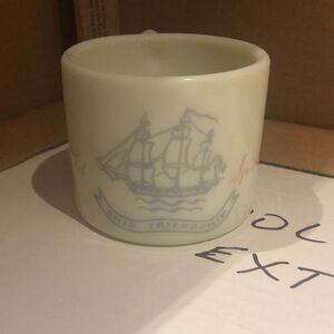 Old Spice Vintage Ship Friendship Shulton Glass Shaving Mug